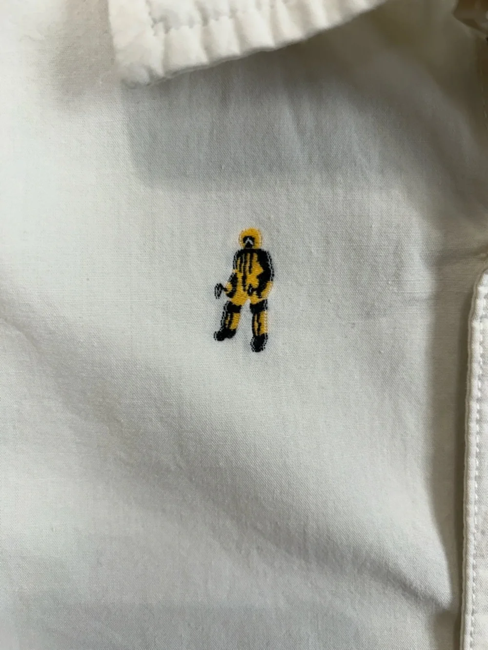 North Face 100% Cotton button-down with Hockey men